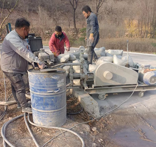 鹤岗路面下沉注浆